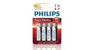 PILHAS ALCALINAS AA PHILIPS POWER BLISTER C/4 (LR6P4B/97)