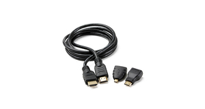 CABO HDMI COM ADAPTADOR MINI E MICRO HDMI 1.5M RT-310