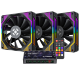 KIT FAN ARGB C/HUB FORTREK FROSTY PT