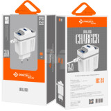 CARREGADOR PMCELL 3.1A 3 PORTAS USB E CABO V8 PMCELL - HC-24