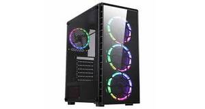 GABINETE LIKETEC MATRIX RGB (3X FAN RGB/ FRONTAL E LATERAL EM VIDRO/ PSU COVER)
