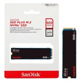 HD SSD M2 500GB SANDISK PLUS NVME PCIE GN 3.0 SDSSDA3N-500G-G26 2400MB/S